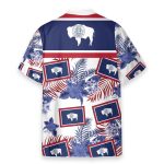 Wyoming Proud Men'S Button'S Up Shirts Hawaiian Shirt & Beach Shorts
