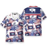 Wyoming Proud Men'S Button'S Up Shirts Hawaiian Shirt & Beach Shorts