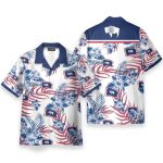 Wyoming Men'S Button'S Up Shirts Hawaiian Shirt