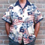 Wyoming Men'S Button'S Up Shirts Hawaiian Shirt