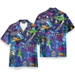 Colorful Turtles Men'S Button'S Up Shirts Hawaiian Shirt