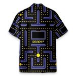 Pacman Gameplay Men'S Button'S Up Shirts Hawaiian Shirt