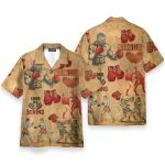 Boxing Men'S Button'S Up Shirts Hawaiian Shirt