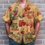 Boxing Men'S Button'S Up Shirts Hawaiian Shirt