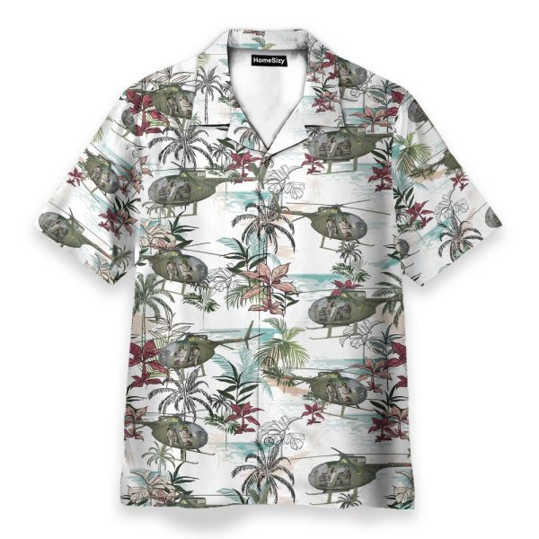 Us Army Hughes Oh Men'S Button'S Up Shirts Hawaiian Shirt & Beach Shorts