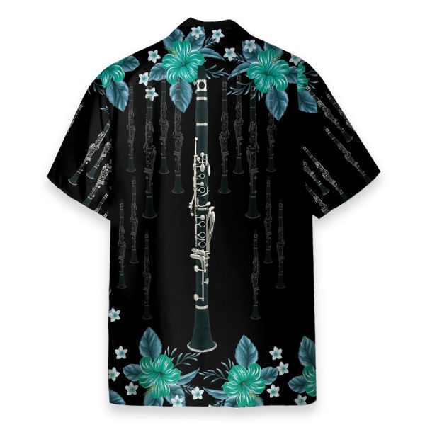Clarinet Music Instrument Men'S Button'S Up Shirts Hawaiian Shirt