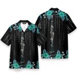 Clarinet Music Instrument Men'S Button'S Up Shirts Hawaiian Shirt