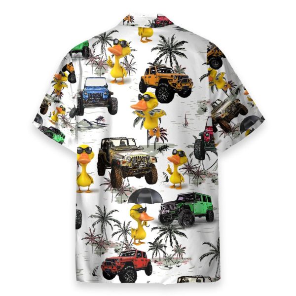 Ocean Jeep Car And Duck Hawaiian Shirt & Beach Shorts