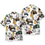 Ocean Jeep Car And Duck Hawaiian Shirt & Beach Shorts