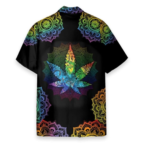 Hippie Weed Men'S Button'S Up Shirts Hawaiian Shirt