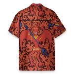 Cartoon Styled Demon Satanic Goth Gothic Hawaiian Shirt