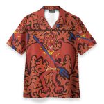 Cartoon Styled Demon Satanic Goth Gothic Hawaiian Shirt