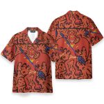Cartoon Styled Demon Satanic Goth Gothic Hawaiian Shirt