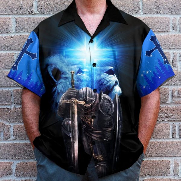 I'M A Warrior Of God Jesus Men'S Button'S Up Shirts Hawaiian Shirt