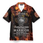 Firefighter Old Time American Thick-Skinned Warrior Hawaiian Shirt