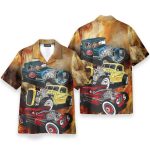 Hot Rod Car Men'S Button'S Up Shirts Hawaiian Shirt