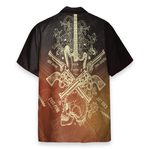 Live Rock And Roll Music Guitar Rock Hawaiian Shirt