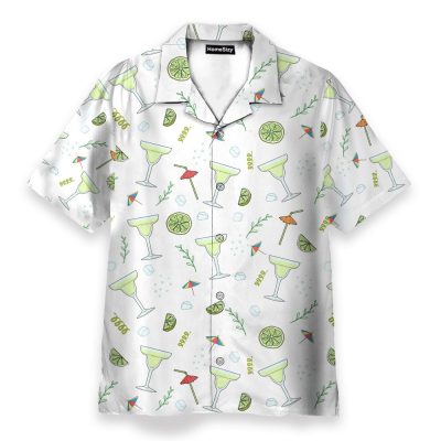 Amazing Margarita Men'S Button'S Up Shirts Hawaiian Shirt & Beach Shorts