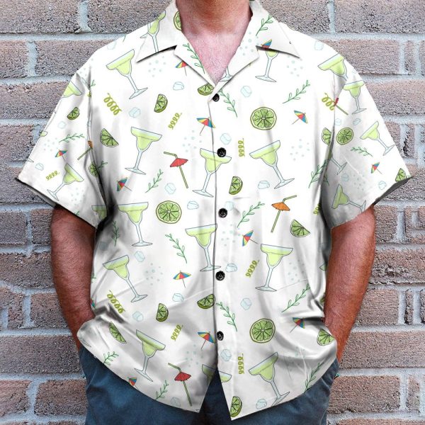 Amazing Margarita Men'S Button'S Up Shirts Hawaiian Shirt & Beach Shorts