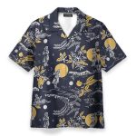 Jay Hernandez Hula Moon Retro From The Magnum Pi Reboot Cosplay Costume Hawaiian Shirt & Beach Shorts