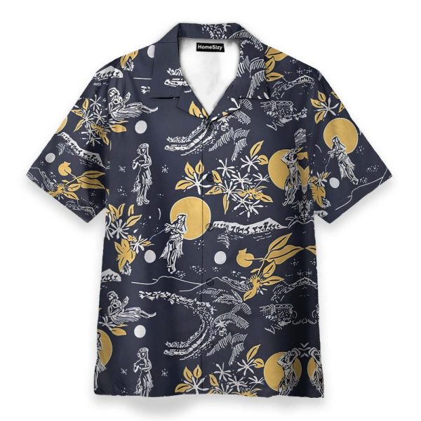 Jay Hernandez Hula Moon Retro From The Magnum Pi Reboot Cosplay Costume Hawaiian Shirt & Beach Shorts