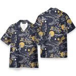 Jay Hernandez Hula Moon Retro From The Magnum Pi Reboot Cosplay Costume Hawaiian Shirt & Beach Shorts