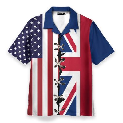 Graphic United Kingdom Flag Hawaiian Shirt