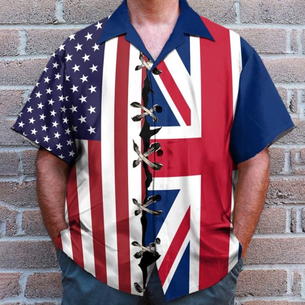 Graphic United Kingdom Flag Hawaiian Shirt