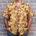 Cowboy Guns, Ropes, Boots Men'S Button'S Up Shirts Hawaiian Shirt & Beach Shorts