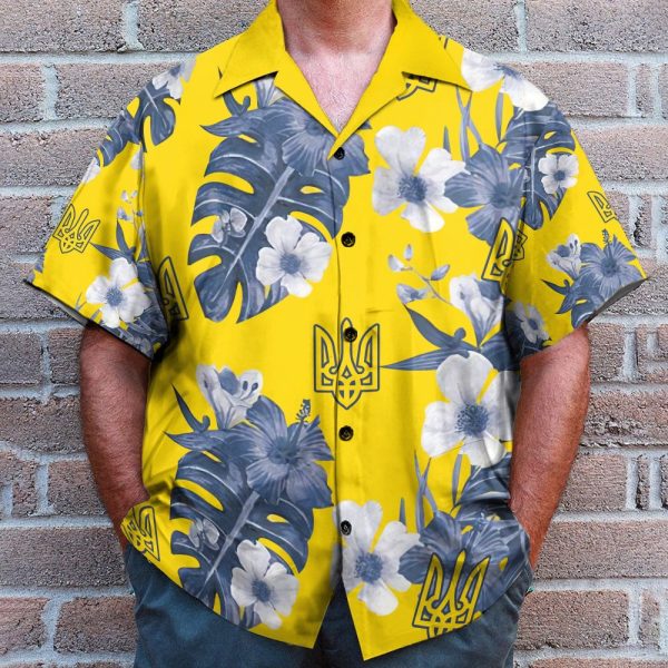 Ukrainian Symbol Support Ukraine Merch Hawaiian Shirt & Beach Shorts
