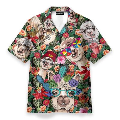 Llama Hawaiian Shirts Klz1072160Lb