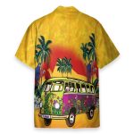 Vintage Hippie Bus Men'S Button'S Up Shirts Hawaiian Shirt