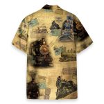 Train Men'S Button'S Up Shirts Hawaiian Shirt