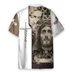 Jesus Bless America Men'S Button'S Up Shirts Hawaiian Shirt