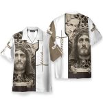 Jesus Bless America Men'S Button'S Up Shirts Hawaiian Shirt