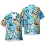 Harp Is My Life Men'S Button'S Up Shirts Hawaiian Shirt