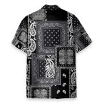 Black Multiple Paisley Bandanas Hawaiian Shirt
