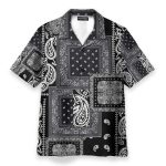 Black Multiple Paisley Bandanas Hawaiian Shirt