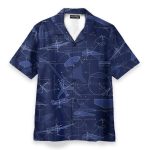 Aerodynamics Airplane Engineering Drawing Pictures Hawaiian Shirt & Beach Shorts