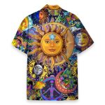 The Sun Hippie Men'S Button'S Up Shirts Hawaiian Shirt