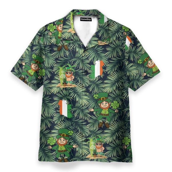 Irish Menshirt Men'S Button'S Up Shirts Hawaiian Shirt