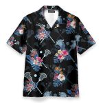 Lacrosse Tropical Men'S Button'S Up Shirts Hawaiian Shirt