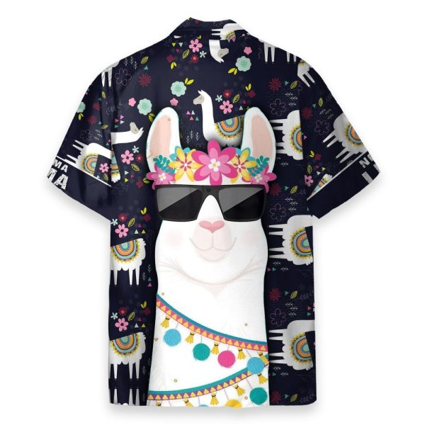 No Drama Amazing Llama Hawaiian Shirt
