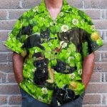Irish Black Cat So Cute St Patricks Day Hawaiian Shirt