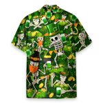 Saint Patricks Day Skull Hawaiian Shirt