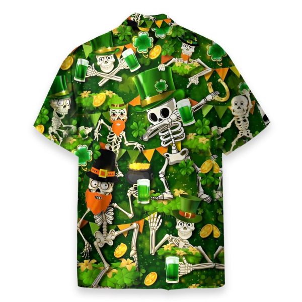 Saint Patricks Day Skull Hawaiian Shirt