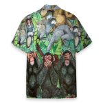 Monkey Tropical Pattern Hawaiian Shirt