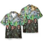 Monkey Tropical Pattern Hawaiian Shirt