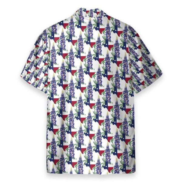 Texas Bluebonnet Men'S Button'S Up Shirts Hawaiian Shirt & Beach Shorts