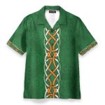 Firefighter Irish Braitre Thar Gach Ni Green Cross Axes Hawaiian Shirt & Beach Shorts